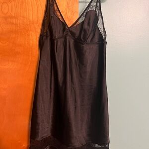 Victoria's Secret Black Lace Chemise